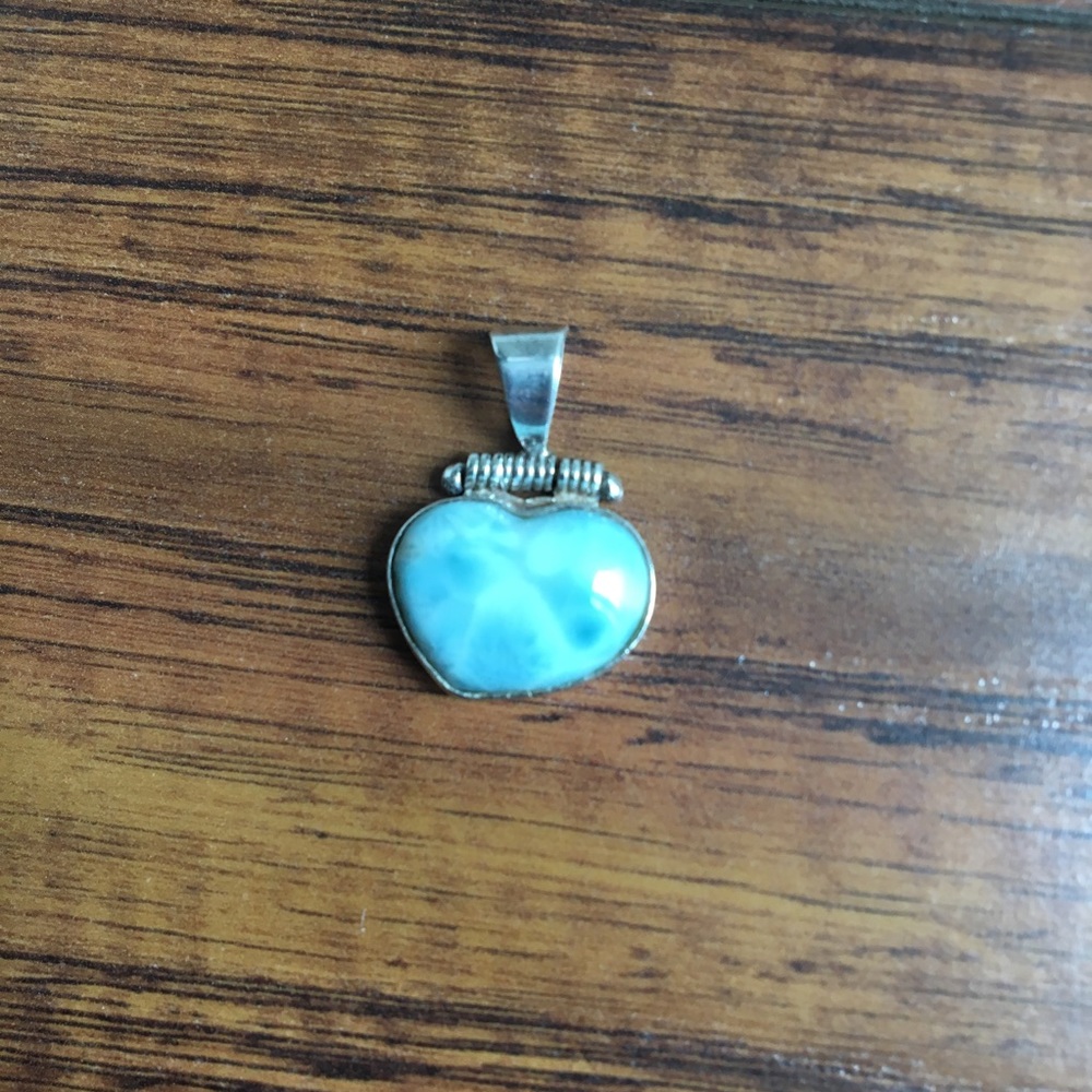 Sterling Silver Larimar Pendant